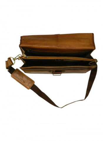 Leather Crossbody Bag Tan