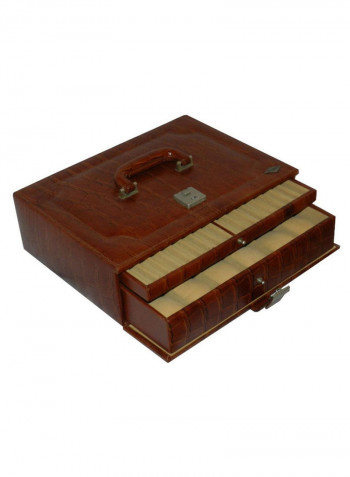 Multi-Purpose Croco Design Jewellery Box