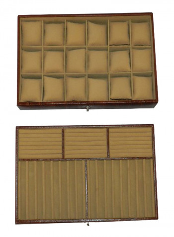 Multi-Purpose Croco Design Jewellery Box