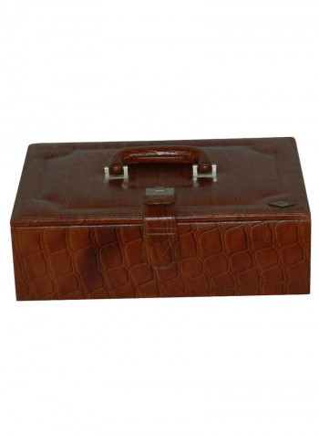 Multi-Purpose Croco Design Jewellery Box