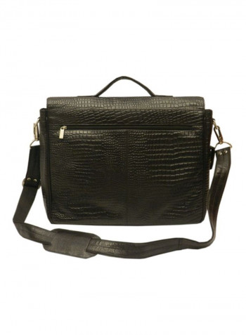 Leather Crossbody Bag Black