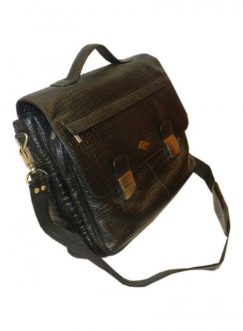 Leather Crossbody Bag Black