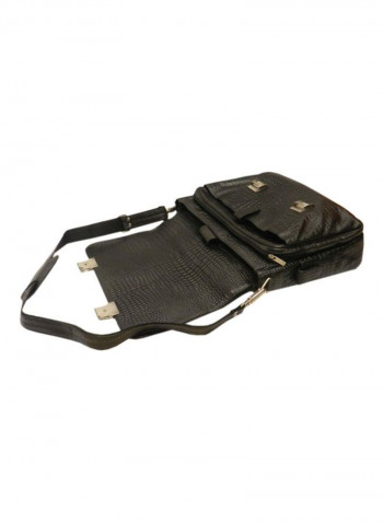 Leather Crossbody Bag Black