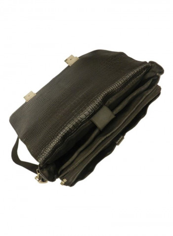 Leather Crossbody Bag Black