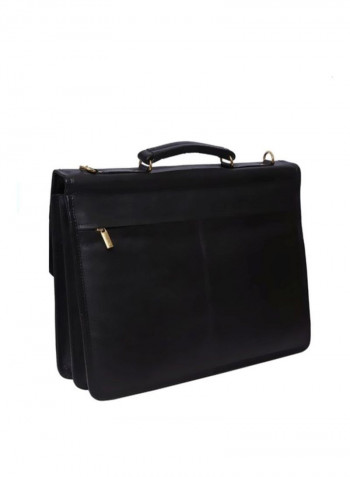 Leather Crossbody Bag Black