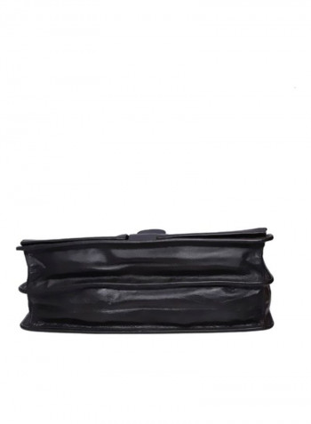 Leather Crossbody Bag Black