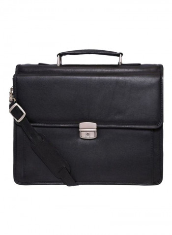 Leather Crossbody Bag Black