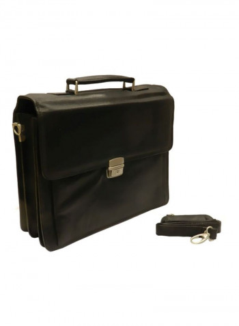 Leather Crossbody Bag Black