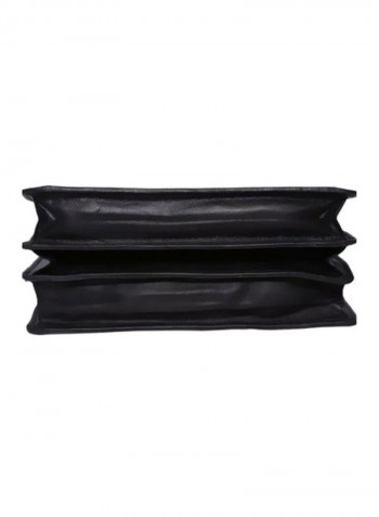 Leather Crossbody Bag Black