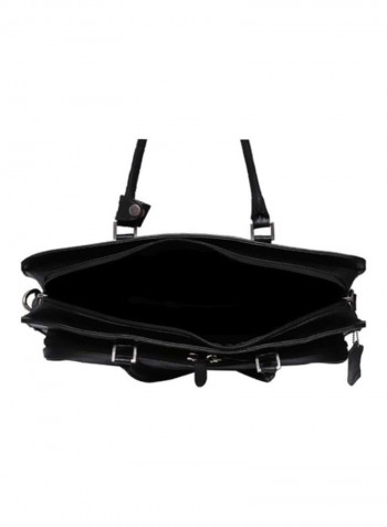 Leather Crossbody Bag Black