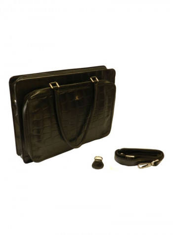 Leather Crossbody Bag Black