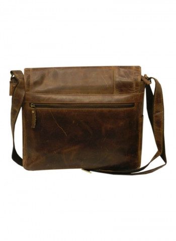 Leather Crossbody Bag Brown