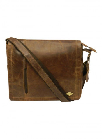Leather Crossbody Bag Brown