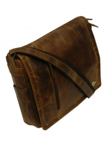 Leather Crossbody Bag Brown