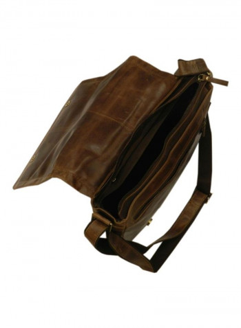 Leather Crossbody Bag Brown