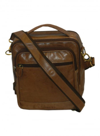 Leather Crossbody Bag Brown