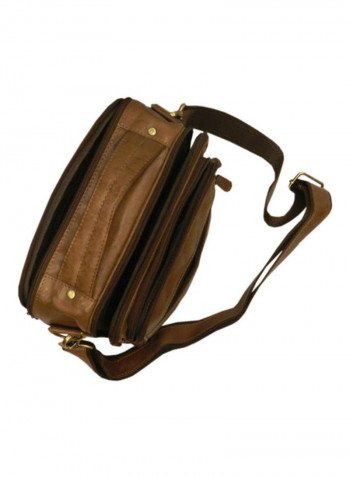 Leather Crossbody Bag Brown