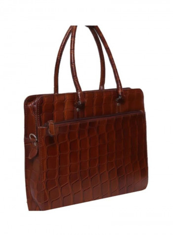 Leather Crossbody Bag Brown