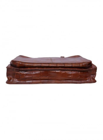 Leather Crossbody Bag Brown