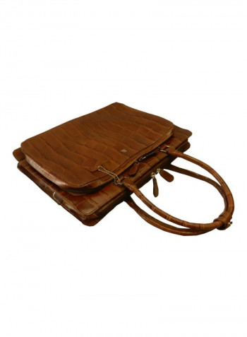 Leather Crossbody Bag Brown