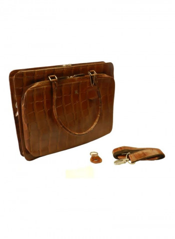 Leather Crossbody Bag Brown