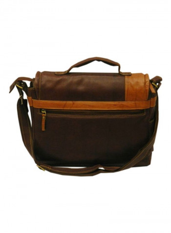 Leather Crossbody Bag Dark Brown