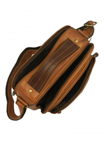 Leather Crossbody Bag Rust