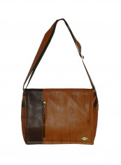 Genuine Leather Designer Crossbody Bag Tan