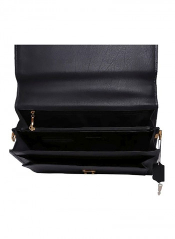 Leather Crossbody Bag Black