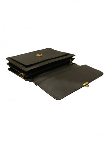 Leather Crossbody Bag Black