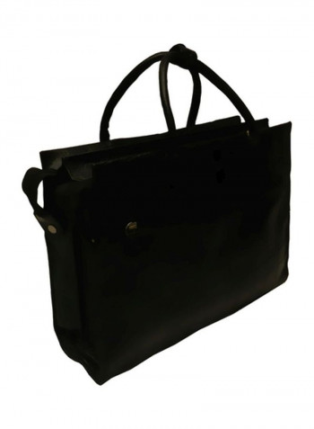 Leather Crossbody Bag Black