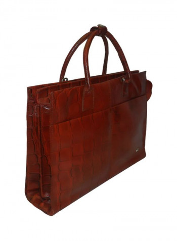 Leather Crossbody Bag Cherry