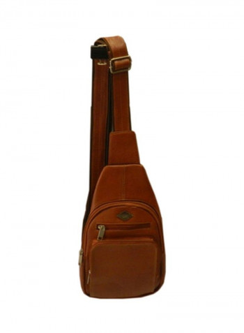 Leather Crossbody Bag Tan