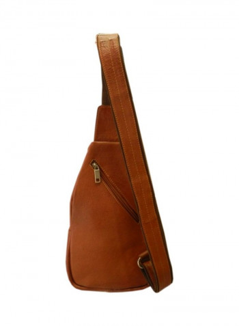 Leather Crossbody Bag Tan