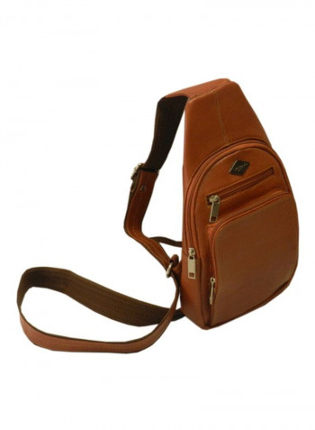 Leather Crossbody Bag Tan