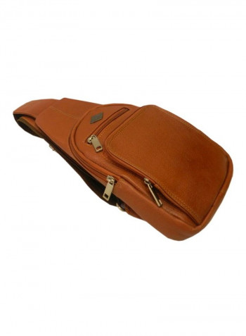 Leather Crossbody Bag Tan