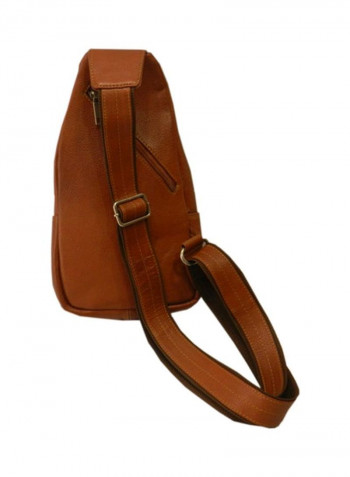 Leather Crossbody Bag Tan