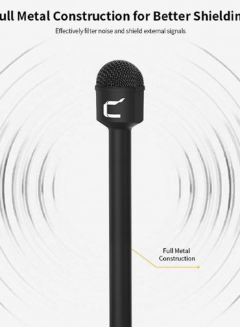 Hrm-C Handheld Dynamic Microphone Mic With Logo And Case DD1350 Black