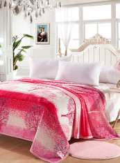Sweet Printed Thickened Bed Blanket Cotton Multicolour 180x200centimeter