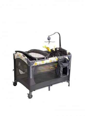 3 in 1 Bassinet Bed Activity Play Center with Changing Table, Mattress and Carrying Bag