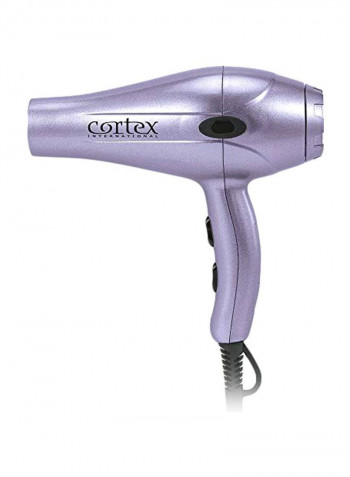 Professional Hair Dryer With Nozzle Purple