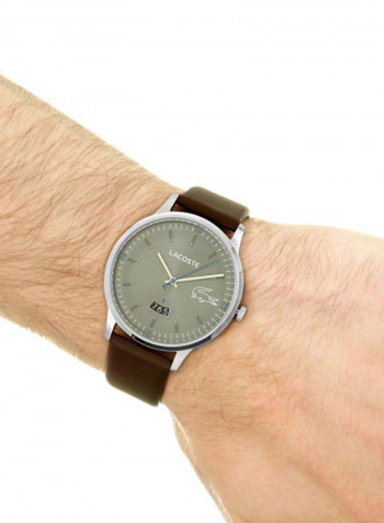 Men's Leather Analog Watch 2011033