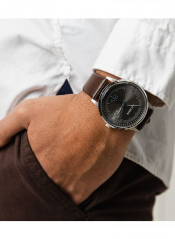 Men's Leather Analog Watch 2011033