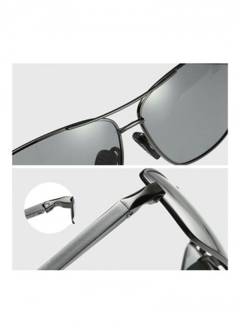 Men's Rectangular Sunglasses - Lens Size: 62 mm
