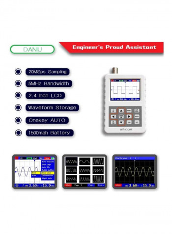 Digital Oscilloscope White 107x70x24millimeter
