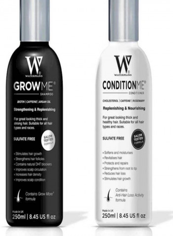Hair Loss Shampoo And Conditioner Set Waterman'S To Block Dht And Regrow Hair