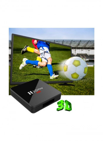 H10 Smart TV Set Top Box With Remote Control H6 Black/Purple