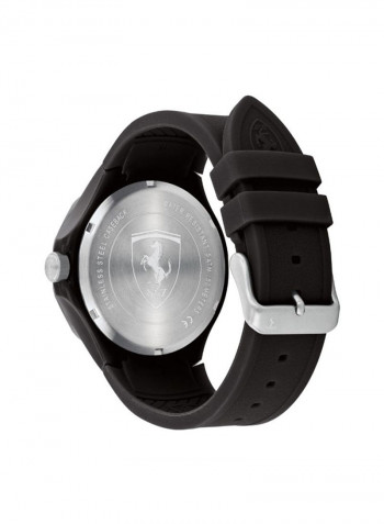 Men's Silicone Quartz Chronograph Wrist Watch With Calendar Display 830725