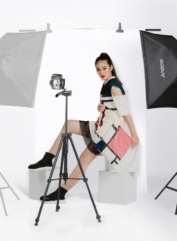 Studio Photography Softbox LED Light Kit Black/White
