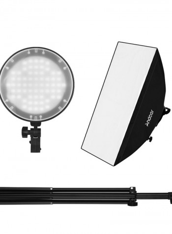 Studio Photography Softbox LED Light Kit Black/White
